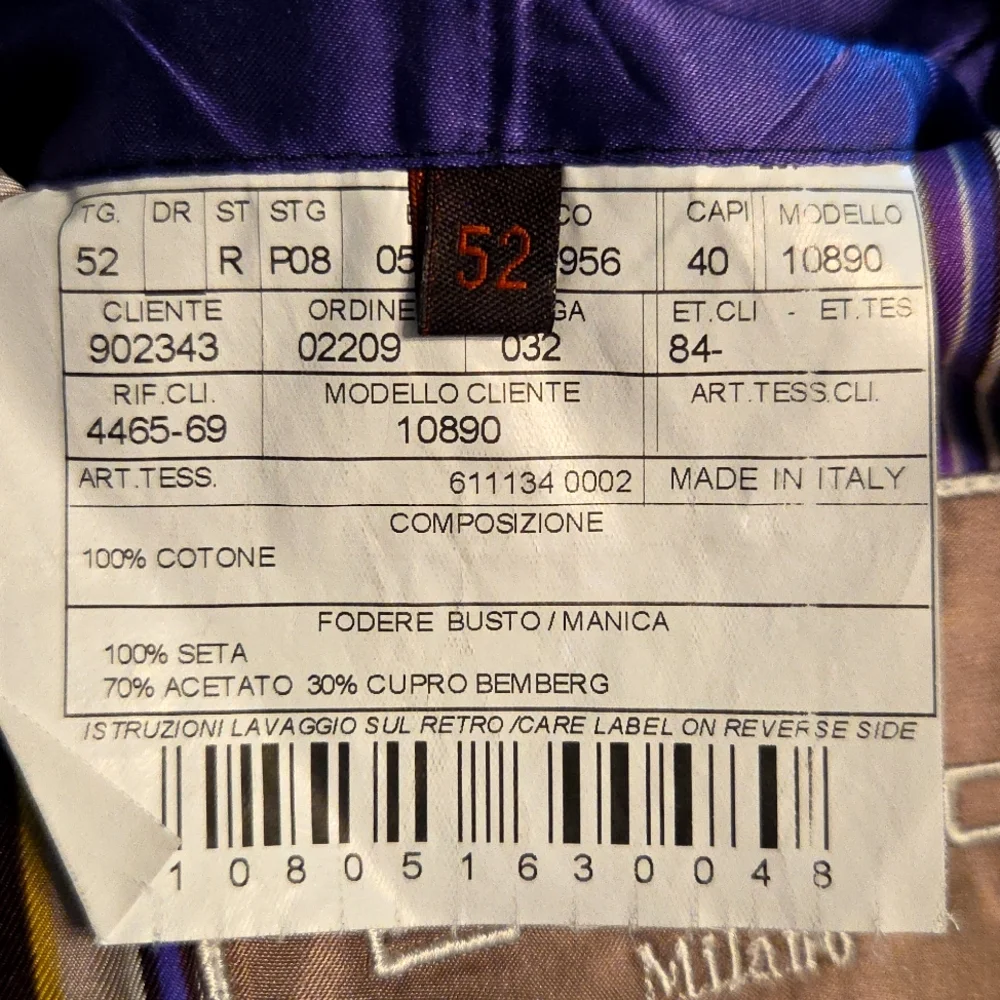 ETRO Blazer Sport Coat Gray Mens Size 42‎